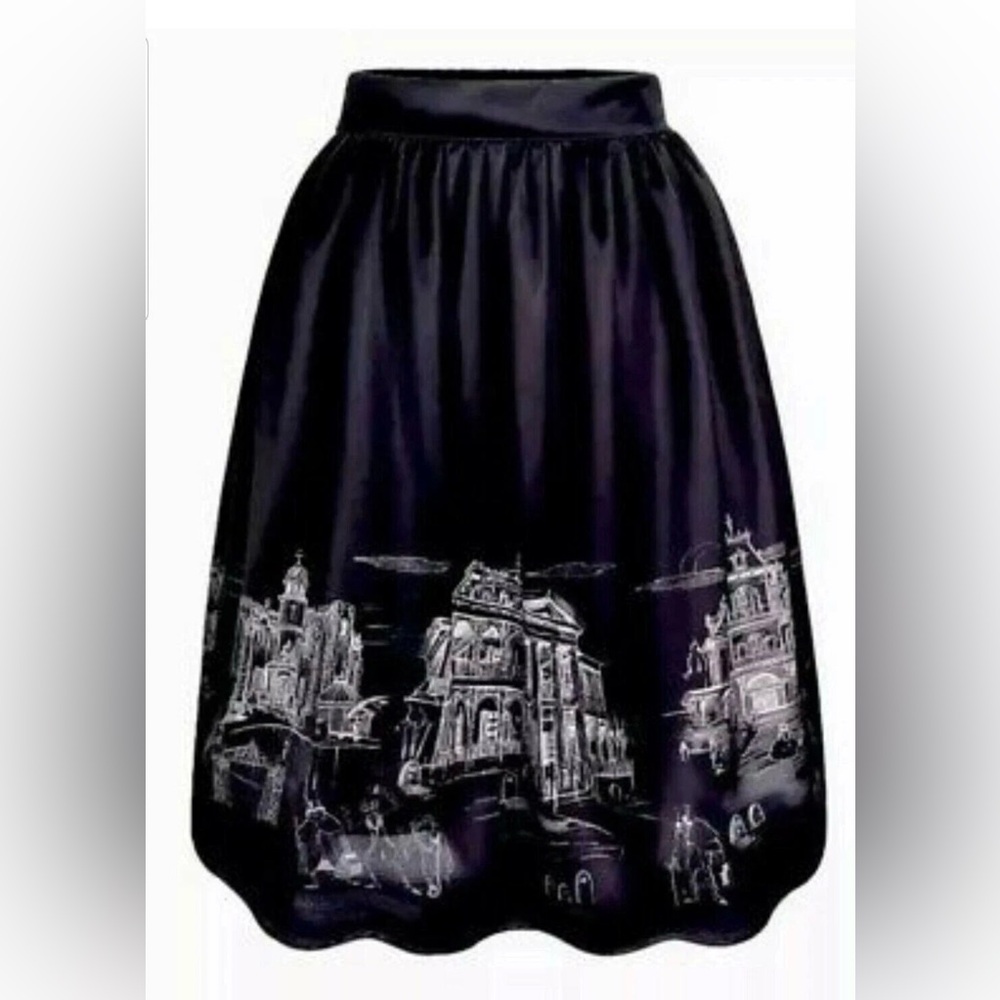 🖤 Disney Parks Dress Shop Her Universe Haunted Mansion Ballroom Skirt Medium EUC